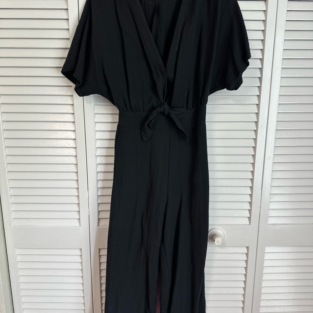 DO+BE Black Jumpsuit with knot tie size small